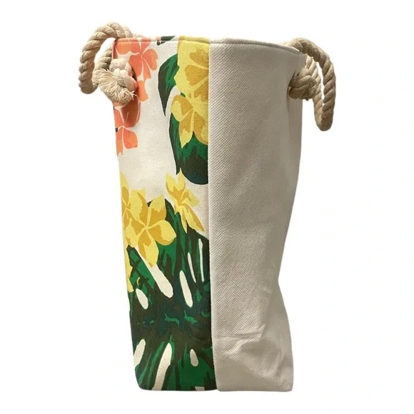 Tropical Canvas Beach Bag - Picture 3 of 16